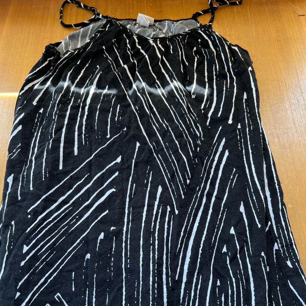 Merona Black and White Maxi Dress